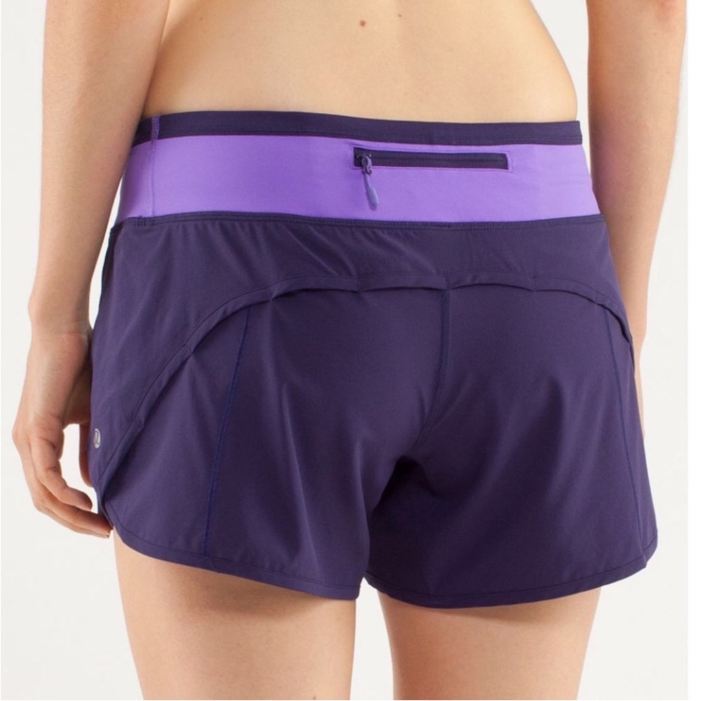 Lululemon Turbo Run Short Dense Purple Size 4